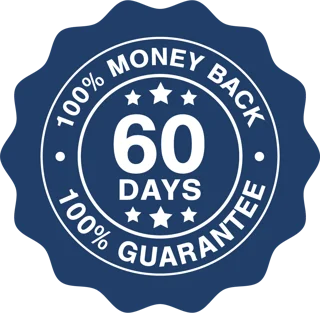 Seller-stated 60-day money-back guarantee badge